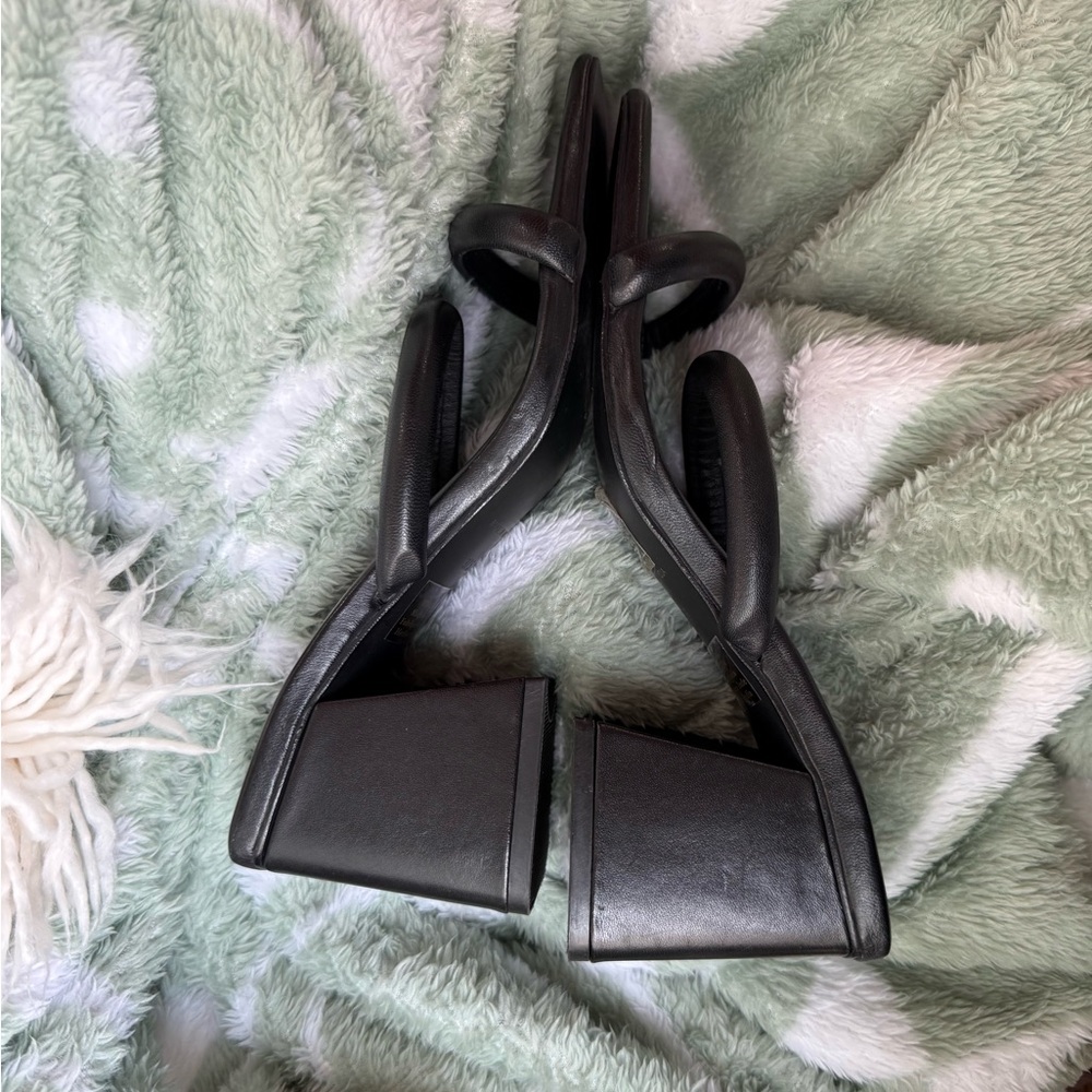 Free People Parker Double Strap Heels - Black - EU Size 37.5/ US Size 7 - Picture 10 of 13